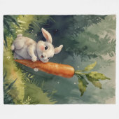 Golden Blossom Elegance  Fleece Blanket (Vorderseite (Horizontal))