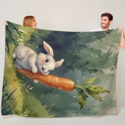 Golden Blossom Elegance  Fleece Blanket