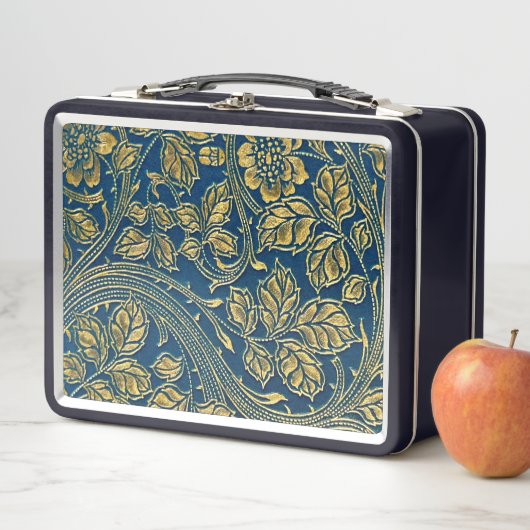Golden Blossom Elegance Metallbox Metall Brotdose (Beispiel)