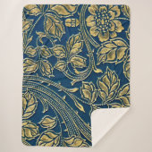 Golden Blossom Elegance Sherpadecke (Vorderseite)