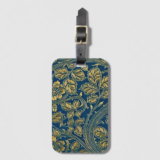 Golden Blossom Elegante Gepäckstück Gepäckanhänger (Vorderseite Vertikal)