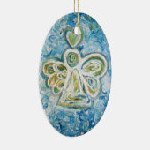 Golden Blue Angel Hotel Colorado Keramikornament (Rechts)