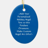 Golden Blue Angel Hotel Colorado Keramikornament (Hinten)