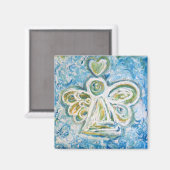 Golden Blue Angel Magnet (Vorderseite/Rückseite)