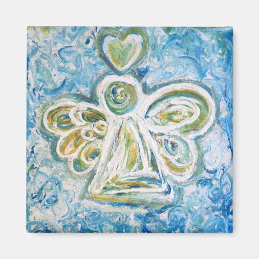 Golden Blue Angel Magnet (Vorne)