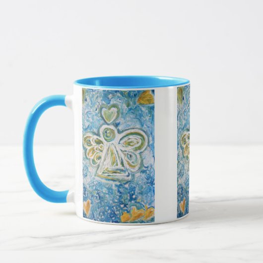 Golden Blue Angel Tasse (Links)