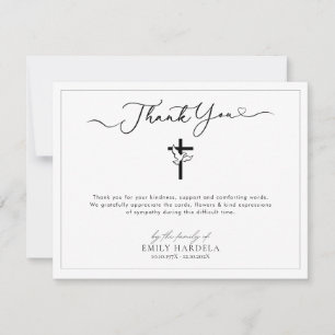 Golden Blue Beerdigung Dankeschön-Karte mit Taube Dankeskarte