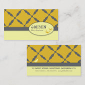 Golden Blue Business Cards Visitenkarte (Vorne/Hinten)