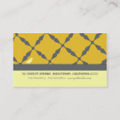 Golden Blue Business Cards Visitenkarte (Rückseite)