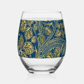 Golden Blue Elegance Drinkware Set Weinglas Ohne Stiel (Links)