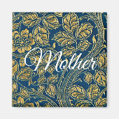 Golden Blue Elegance  Magnet (Vorne)