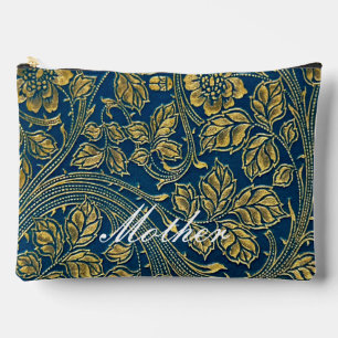 Golden Blue Elegance Print Cut Sew Bag Zubehörtasche