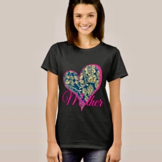 Golden Blue Elegance T-Shirt