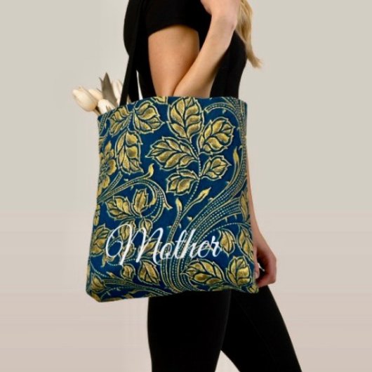 Golden Blue Elegance  Tasche