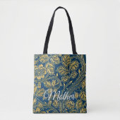Golden Blue Elegance  Tasche (Vorderseite)