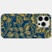 Golden Blue Eleganz  Case-Mate iPhone Hülle (Rückseite (Horizontal))