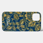 Golden Blue Eleganz  Case-Mate iPhone Hülle (Rückseite (Horizontal))