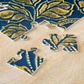 Golden Blue Eleganz Puzzle (Seite)