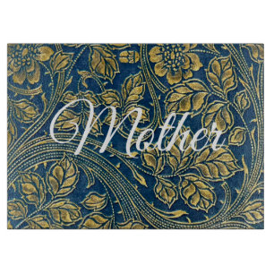 Golden Blue Eleganz Schneidbrett Schneidebrett