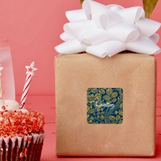 Golden Blue Eleganz Sticker