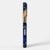 Golden & Blue Floral Opulence Case-Mate iPhone Hülle (Rückseite / Rechts)
