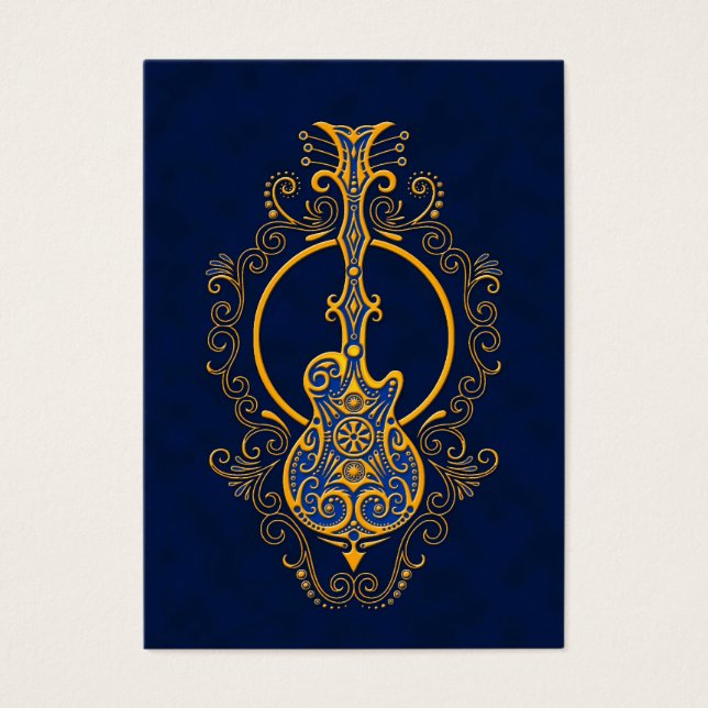 Golden Blue Gitarrendesign (Vorderseite)