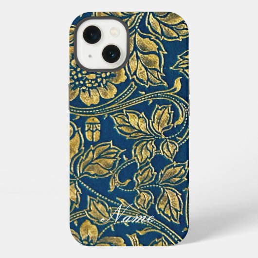 Golden Blue iPhone Hülle (Rückseite)