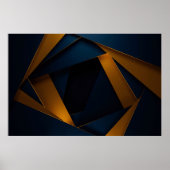 Golden Blue Labyrinth Poster (Vorne)