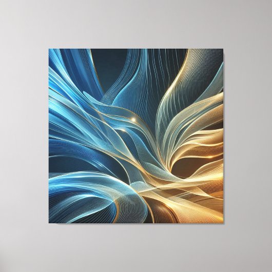 Golden Blue Leinwanddruck (Vorderseite)