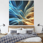 Golden Blue Leinwanddruck (Insitu (Schlafzimmer))