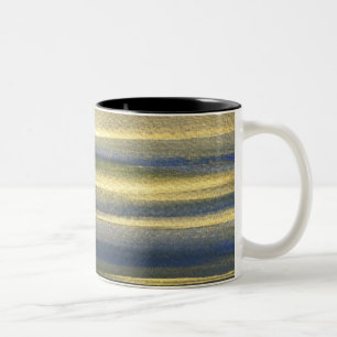 Golden Blue Lines Black 325 ml Zwei-Tonen-Tasse Zweifarbige Tasse