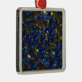Golden Blue Ornament Aus Metall (Rechts)