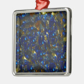 Golden Blue Ornament Aus Metall (Links)