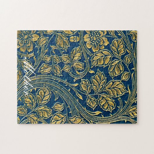 Golden Blue Puzzle (Horizontal)