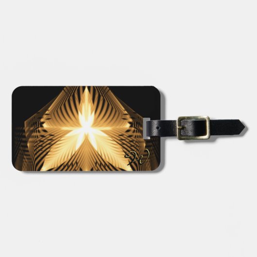 Golden Blüh 1 Gepäckanhänger (Vorderseite horizontal)