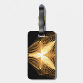 Golden Blüh 1 Gepäckanhänger (Rückseite vertikal)