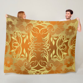 golden, Blume, Fantasie, elegant, mustergültig, su Fleecedecke