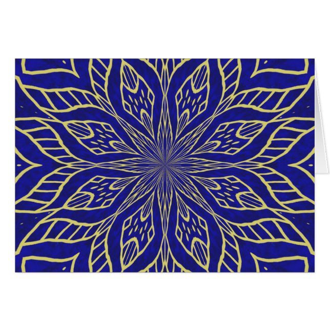 Golden Blume Mandala (Vorderseite (Horizontal))