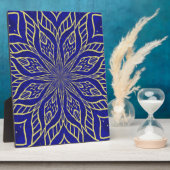 Golden Blume Mandala Fotoplatte (Seite)