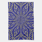Golden Blume Mandala Handtuch (Vertikal)