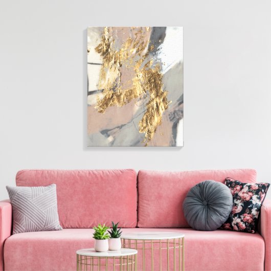 Golden Blush Leinwanddruck (Insitu (Wohnzimmer))