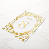 Golden Boho Blumengrenzgarten Tischnummern (Gedreht)