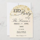 Golden Boho elegant Eid Party Invitation Card Einladung (Vorderseite)
