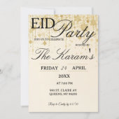 Golden Boho elegant Eid Party Invitation Einladung (Vorderseite)