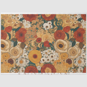 Golden Boho Garden Seidenpapier