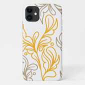 Golden Boho Harvest Blätter Case-Mate iPhone Hülle (Rückseite)