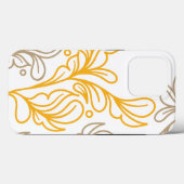 Golden Boho Leaf Design Case-Mate iPhone Hülle (Rückseite (Horizontal))