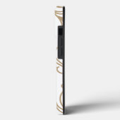 Golden Boho Leaf Design Case-Mate iPhone Hülle (Rückseite / Links)