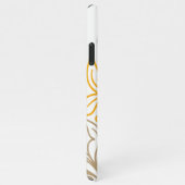 Golden Boho Leaf Design iPhone Hülle (Rechte Seite)