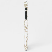 Golden Boho Leaf Design iPhone Hülle (Linke Seite)